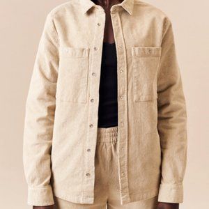 Kotn Unisex Corduroy Work Shirt - Beige Shirt Jacket